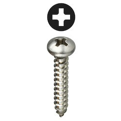 L. H. Dottie PHSMSS612 | 6 x 1/2'' Stainless Steel Phillips Pan Head Sheet Metal Screw