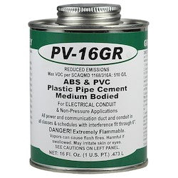 L. H. Dottie PV16GR | Gray ABS & PVC Cement (Pint)