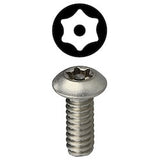 L. H. Dottie T1412TB | 1/4''-20 x 1/2'' Star Pin Button Head TamperProof Machine Screw