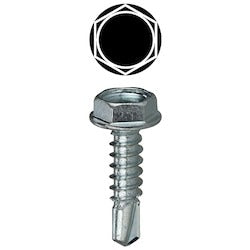 L. H. Dottie TEKHW61 | 6 x 1'' Hex Washer Head Self Drilling Screw