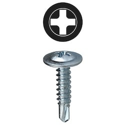 L. H. Dottie TEKW81 | 8 x 1'' Phillips Wafer Head Self Drilling Screw