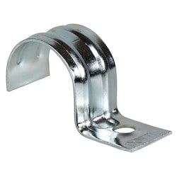 L H Dottie Company TW100 | 1" One Hole Strap Emt 18 Gauge, Zinc Plated 100/Pk