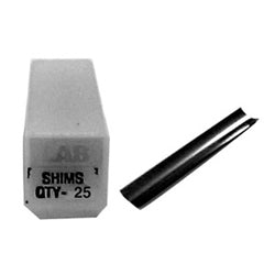 Lab Security Systems LSM0V25 | Cylinder Lock Curved Shim, Universal, 1.5" Length, Stainless Steel, 25 each per Vial