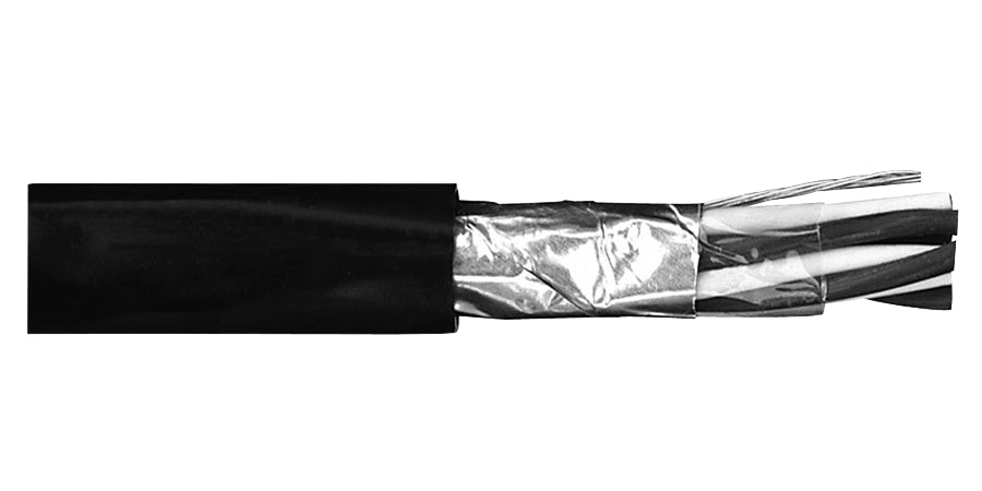 Lake Cable T166SPOS-22DR | Control Tray Cable, 6 Pair, 16 AWG, Stranded, Black Jacket