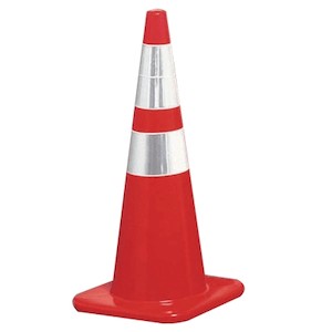 Lakeside Plastics Inc 2850-07-MM | Traffic Cone with Reflective Collars, 28 in