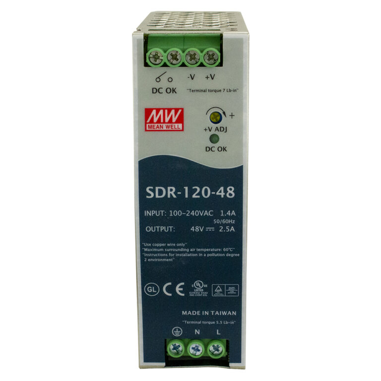 Lantronix 25105 | Industrial DIN Rail Mounted Power Supply