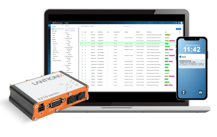 Lantronix E214G000S | Router E214 AT&T, T-Mobile - LTE Cat. 1 Band 12, 5, 4, 2 - 3G FB 5, 4, 2