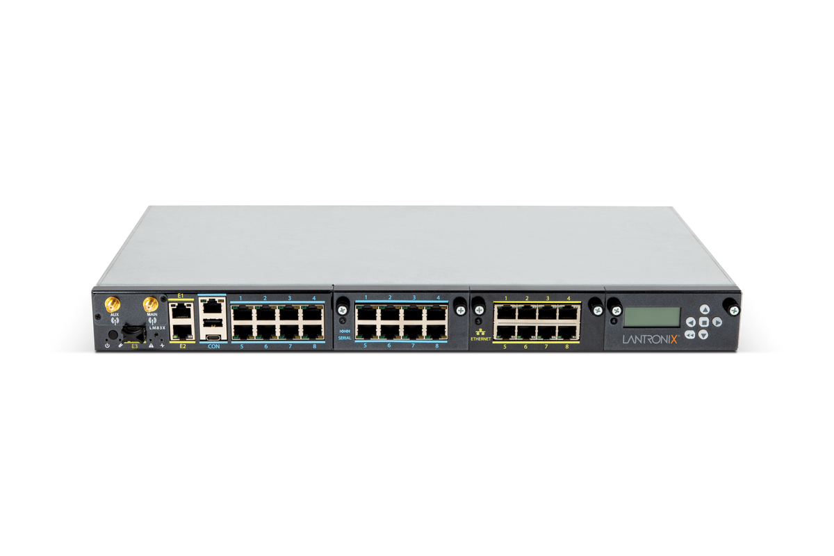 Lantronix 83X-8S-004-NAA | LM83X Local Manager, 8 Serial Ports, LCD Module, 3 Ethernet Ports, Includes LMS