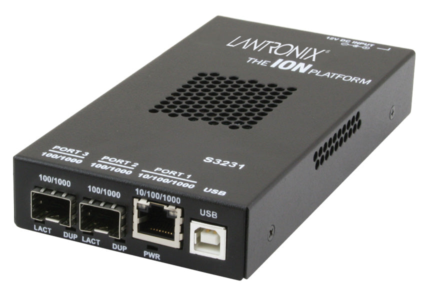Lantronix S3231-1040-SA | Stand-alone Gigabit Ethernet Remotely Managed NID10/100/1000Base-T to 1000Base