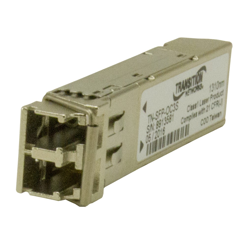 Lantronix TN-SFP-OC3S20 | MSA Compliant 100Base/OC3 SFP Modules100Base-FX/OC-3 Single Mode (LC) with DMI