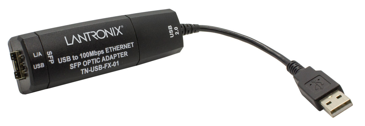 Lantronix TNUSBFX01LC | Scorpion-USB™ 2.0 to Fast Ethernet Fiber Adapter100Base-FX