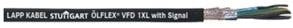 Lapp Group 701712 | VFD Cable, 13.5 mm OD, Tinned Copper, 12 AWG, Stranded, XLPE Insulation, Black Jacket, TPE Jacket