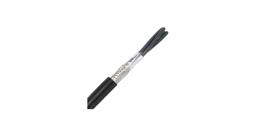 Lapp Group 771404 | Power Cable, 0.5 in. OD, 4, Bare Copper, 14 AWG, Stranded, Surge Guard Insulation, Black Jacket