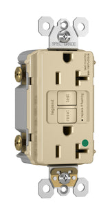 Legrand 2097-HGI | Hospital Grade 20A Duplex Self-Test Gfci Receptacles With Safelock Protection, Ivory