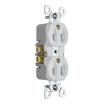 Legrand 3232-TRW | Trademaster 15A 125V Tamper-Resistant Duplex Receptacle, White