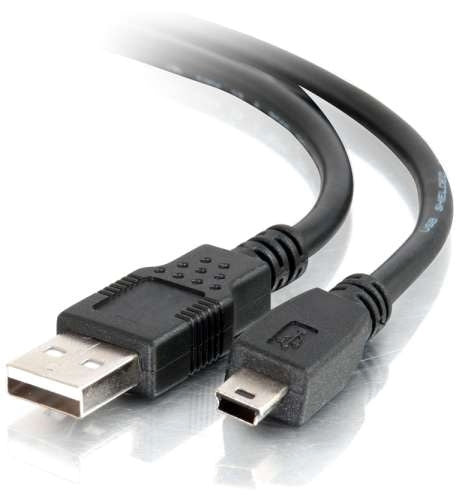 Legrand CG27005 | USB Cable, Male USB Type-A Connector 1, Male USB Mini-B Connector 2