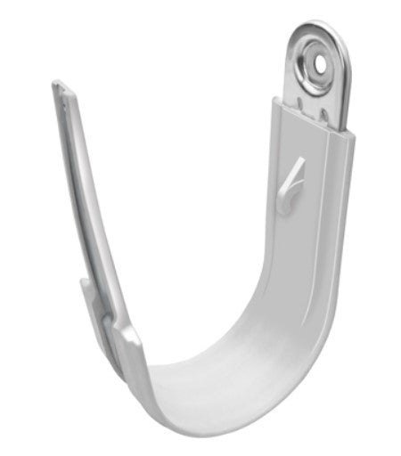 Legrand CJ48HPW | 3" Plastic Coated J-Hook with Latch and Batwing Clip