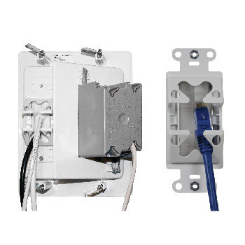 Legrand CPT306W-V1 | In-Wall Tv Power And Cable Management Kit, White