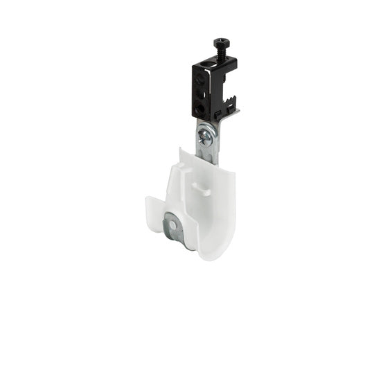 Cablofil CJ16HPACSSBC | 1" Plastic Coated J-Hook with Latch and 90 Angle Clip with Screw on Beam Clip 1/8-1/2"