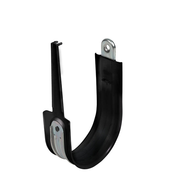 Cablofil CJ64HPBL | 4" Basic Black Plastic Coated J-Hook with Latch