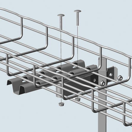 Cablofil UFCN300PG | 12 inch under floor support clamp, finish: pre-galvanized