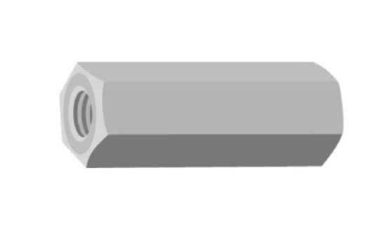 Legrand EZCN3/8EZ | Coupling Nut, Electro-Zinc, 0.38 x 0.56 Inch