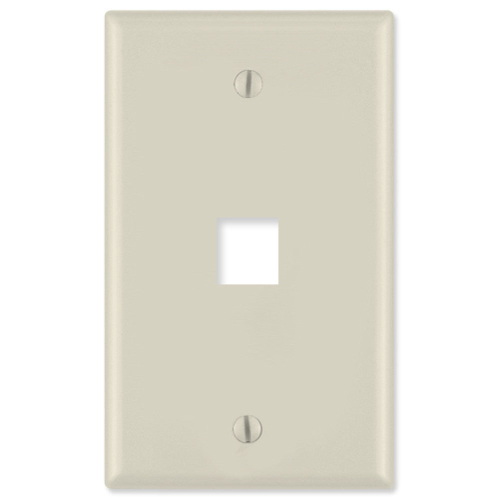 Legrand KTPDL1LA | Single Gang Labeled Wall Plate, 1-Port, Light Almond
