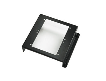 Legrand 36481901 | Enclosure Mounting Plate, Bracket, Rectangular, 2-Bay, 6.42" Width x 1.8" Depth x 5.9" Height, 18 Gauge Thickness, Cold Rolled Steel, Powder Coated, Black, With Mounting Hardware