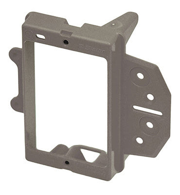 Legrand AC100911 | Bracket, 1-Gang, Low Voltage, Face Mount, 4" Width x 1.5" Depth x 3.78" Height, Cast Alloy, Gray