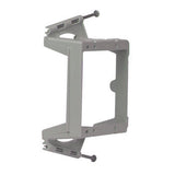Legrand AC100912 | Bracket, 2-Gang, Low Voltage, Screw-On, 4" Width x 1.5" Depth x 3.78" Height, Cast Alloy, Gray