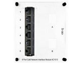 Legrand AC1013 | Network Interface Module, 6-Port, Cat 6, RJ45/IDC Connector, 5.9" Width x 2.1" Depth x 6" Height, 18 Gauge Cold Rolled Steel, Platinum Gray