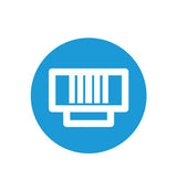 Legrand AC1012 | Network Interface Module, 6-Port, Cat 5E, RJ45/IDC Connector, 5.9" Width x 2.1" Depth x 6" Height, 18 Gauge Cold Rolled Steel, Platinum Gray