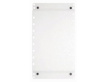 Legrand AC1020 | Mounting Bracket, Rectangular, 6.42" Width x 0.545" Depth x 11.51" Height, Cold Rolled Steel, Glossy White, For Enclosure