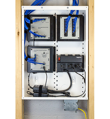 Legrand AC1031 | Enclosure Power Strip Module, Half Width, 125 Volt AC, 15 Ampere, 6.4" Width x 2.5" Depth x 3.9" Height, PVC, Black