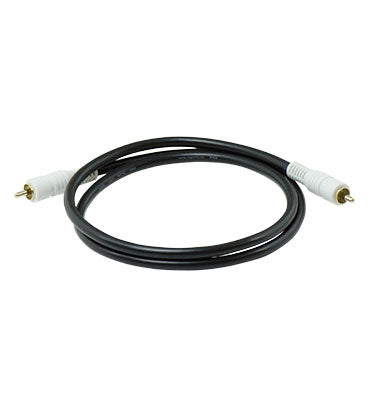 Legrand AC2103BK | Subwoofer Cable, Universal-1, In-Wall, 3?Length, CMG/CL2/FT4 Jacket, Gold Plated Connector, Black