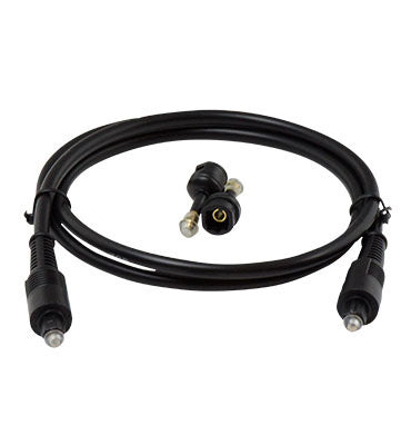 Legrand AC2425BK | Audio/Video Cable, Mini Toslink, In-Wall, 5 MM OD, 25’ Length, CMG/CL2/FT4 Jacket, Black, With (2) Toslink Adapter