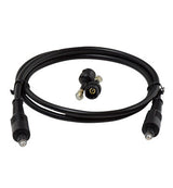 Legrand AC2425BK | Audio/Video Cable, Mini Toslink, In-Wall, 5 MM OD, 25’ Length, CMG/CL2/FT4 Jacket, Black, With (2) Toslink Adapter