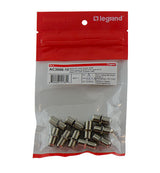 Legrand AC300610 | Coupler, F81 Connector, 1 Gigahertz, 4" Width x 0.45" Depth x 7" Height, Nickel, 10 per Pack