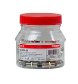 Legrand AC300650 | Coupler, F81 Connector, 1 Gigahertz, 4" Width x 0.45" Depth x 7" Height, Nickel, 50 per Pack