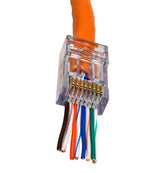 Legrand AC346025 | Cable Connector, RJ45, 0.46" Width x 0.885" Depth x 0.312" Height, High Impact Polycarbonate, Clear, 25 per Pack