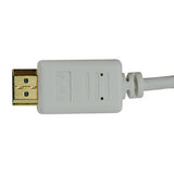 Legrand AC3MP2WH | HDMI Cable, Premium Certified, Slimline, 19-Pin Male to 19-Pin Male, 32 AWG, 2 Meter Length, 18 Gbps, PVC Molded Housing, White, With Ethernet