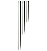 Legrand AC4005100 | Cable Tie, 11" Length x 1.072" Width, 0.05" Thickness, 0.276 to 3.03" Bundle Diameter, 50 Lb Tensile Strength, Nylon 66/Vydyne 21SPF Thermoplastic, Black, 100 per Pack