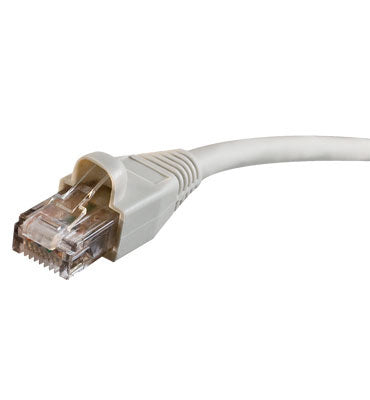 Legrand AC6A25GYV1 | Patch Cable, Snagless, Cat 6A, RJ45 Male Input Plug, 4-Pair 26 AWG Conductor, 25’ Length, Fire-Retardant PVC, Gray