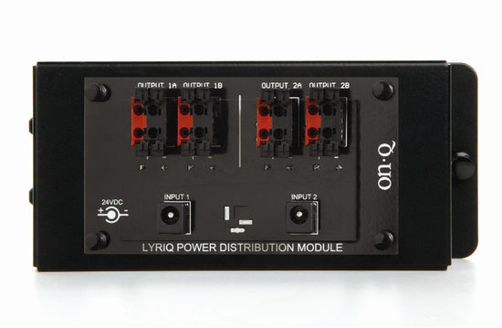 Legrand AU1001 | Power Distribution Module, High Performance, 24 Volt DC, 2.5 Ampere, 6.42" Width x 1.7" Depth x 2.9" Height, 18 Gauge Cold Rolled Steel, Black, For Audio System Keypad