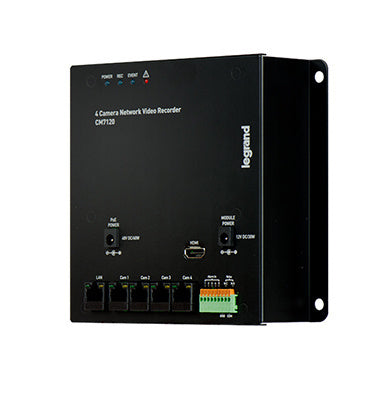 Legrand CM7120 | Network Video Recorder, 12 Volt AC, 30 Watt, 6" Width x 1.75" Depth x 6.5" Height, Metal/PCB, Black, For Camera