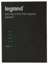 Legrand DA2401 | Power Over Ethernet Injector, High Performance, Bracket/Desk Mount, 52 to 56 Volt DC, 70 MM Width x 26 MM Depth x 97 MM Height