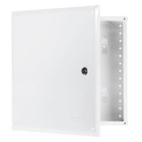 Legrand EN1450 | Enclosure, 14.25" Width x 3.6" Depth x 14" Height, 20 Gauge Cold Rolled Steel, Protective Powder Coated, Glossy White, With Hinged Cover