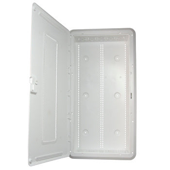 Legrand ENP3050NA | Structured Wiring Enclosure, 17.1" Width x 5.77" Depth x 31.75" Height, ABS Plastic, White