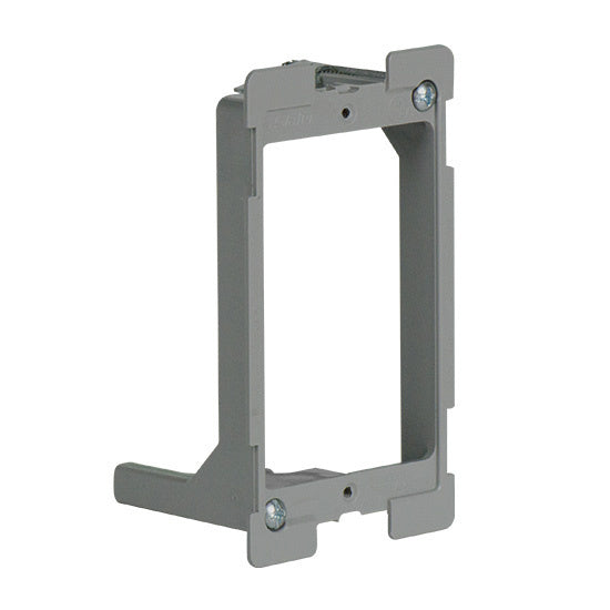 Legrand SLV1W | Electrical Box Bracket, Low Voltage, 1-Gang, Swing, 2.38" Width x 1.91" Depth x 4.2" Height, Cast Alloy, For Retrofit with Quick/Click Technology