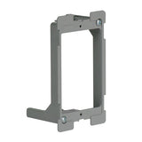 Legrand SLV1W | Electrical Box Bracket, Low Voltage, 1-Gang, Swing, 2.38" Width x 1.91" Depth x 4.2" Height, Cast Alloy, For Retrofit with Quick/Click Technology